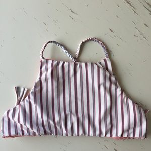 High neck cross-back San Lorenzo bikini top